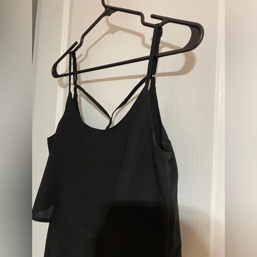 Abercrombie & Fitch Flowy Mini Spaghetti Strap Fancy Back Dress Size Small - Picture 4 of 9